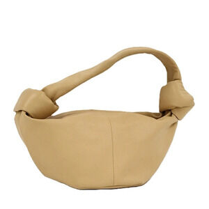 Bottega Veneta Double Knot Handbag Leather Beige